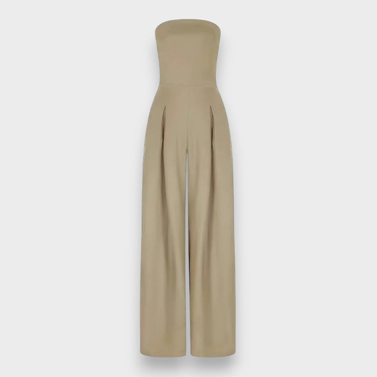 Elke | Trägerloser Jumpsuit mit weitem Bein