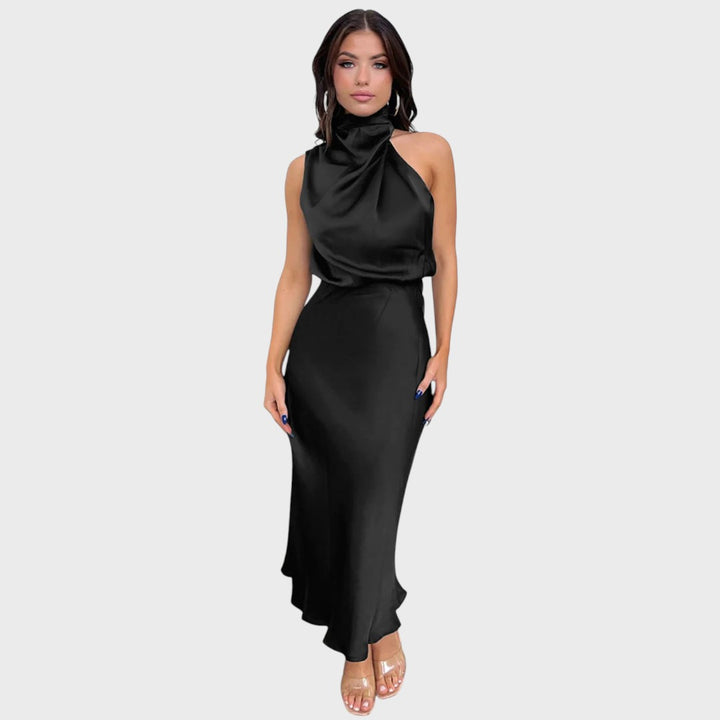 Benthe | Midikleid mit schulterfreiem Design