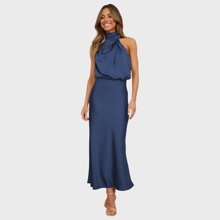 Benthe | Midikleid mit schulterfreiem Design