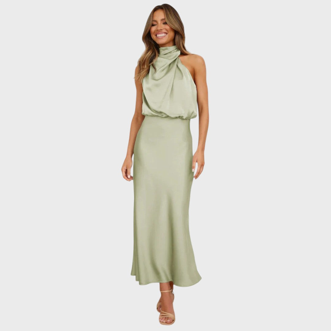 Benthe | Midikleid mit schulterfreiem Design