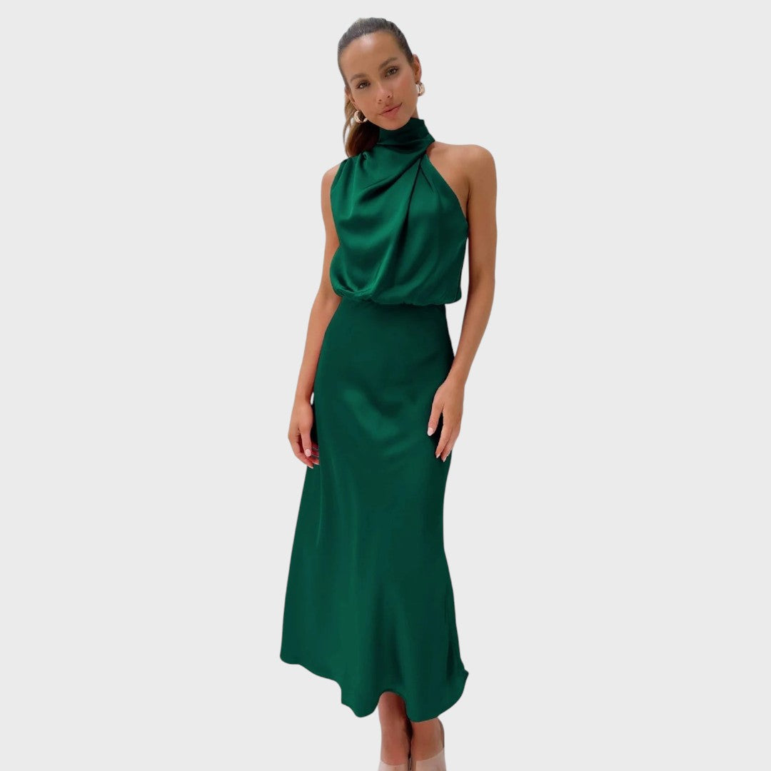 Benthe | Midikleid mit schulterfreiem Design