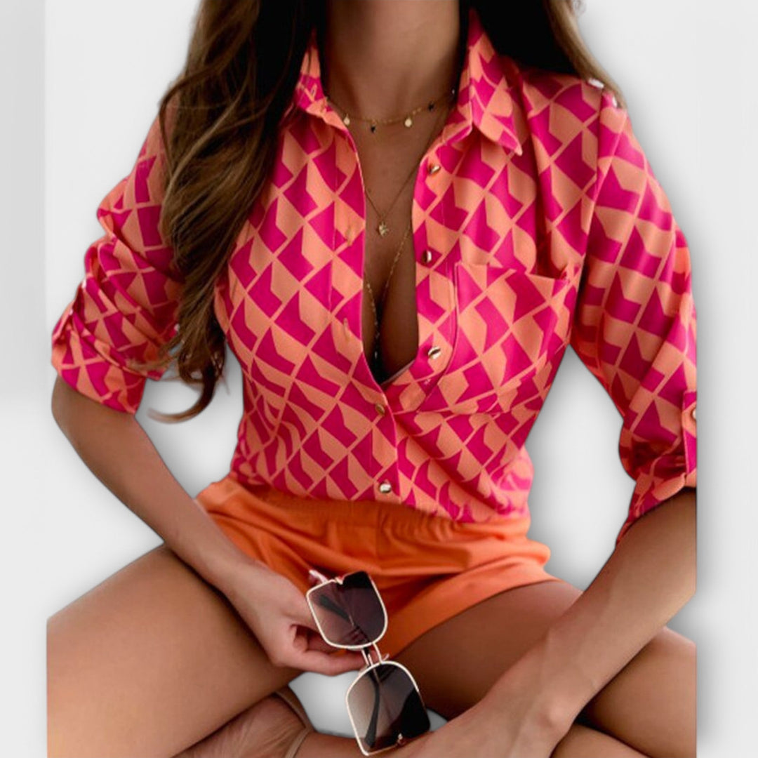 Bluus mit klassischem Krage